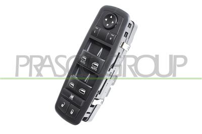 PULSANTIERA ALZACRISTALLO PORTA ANTERIORE SINISTRA-NERA-4 INTERRUTTORI-11 PINSS — ricambio carrozzeria FIAT Freemont — Cod. FT815WS04 — Apa Ricambi