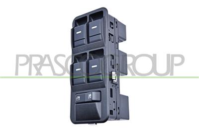 PULSANTIERA ALZACRISTALLO PORTA ANTERIORE SINISTRA-NERA-4 INTERRUTTORI-16 PINS — ricambio carrozzeria LAND ROVER Discovery III (LR3) — Cod. LR030WS24 — Apa Ricambi