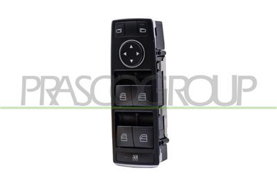 PULSANTIERA ALZACRISTALLO PORTA ANTERIORE SINISTRA-NERA-4 INTERRUTTORI-3 PINS — ricambio carrozzeria MERCEDES CLA Class (W117/C117) AMG/AMG Line — Cod. ME424WS14 — Apa Ricambi