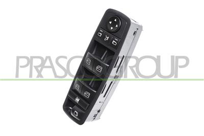 PULSANTIERA ALZACRISTALLO PORTA ANTERIORE SINISTRA-NERA-4 INTERRUTTORI-CON CHIUSURA-MANUALE RETROVISORE-3 PINS — ricambio carrozzeria MERCEDES R Class (W251) — Cod. ME860WS04 — Apa Ricambi