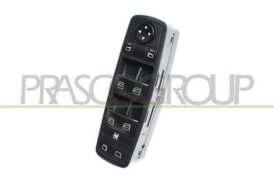 PULSANTIERA ALZACRISTALLO PORTA ANTERIORE SINISTRA-NERA-4 INTERRUTTORI-3 PINS — ricambio carrozzeria MERCEDES R Class (W251) — Cod. ME860WS34 — Apa Ricambi