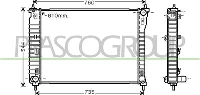 RADIATORE — ricambio carrozzeria CHEVROLET/DAEWOO Captiva — Cod. DW720R004 — Apa Ricambi