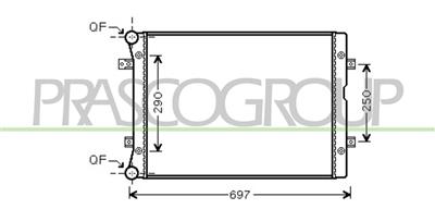 RADIATORE — ricambio carrozzeria FORD Galaxy — Cod. FD078R004 — Apa Ricambi
