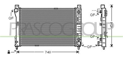 RADIATORE — ricambio carrozzeria MERCEDES SLK (R171) — Cod. ME026R001 — Apa Ricambi
