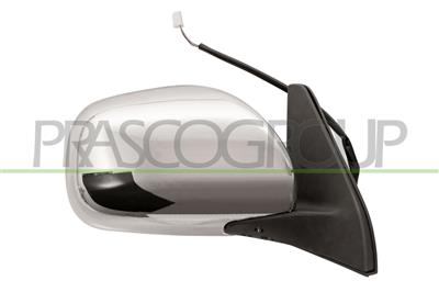 RETROVISORE DESTRO-ELETTRICO-NERO-CHIUDIBILE-CON CALOTTA CROMATA-CONVESSO-5 PINS MOD. 02 > — ricambio carrozzeria TOYOTA Landcruiser J100 — Cod. TY8487333 — Apa Ricambi
