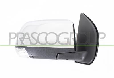 RETROVISORE DESTRO-ELETTRICO-NERO-CHIUDIBILE-CON FANALE-CONVESSO-CON CALOTTA CROMATA — ricambio carrozzeria ISUZU D-Max — Cod. IZ8267205 — Apa Ricambi