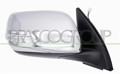 RETROVISORE DESTRO-ELETTRICO-NERO-CHIUDIBILE-CON FANALE-CONVESSO-CON CALOTTA CROMATA — ricambio carrozzeria TOYOTA Landcruiser - Prado J150 — Cod. TY8547343 — Apa Ricambi