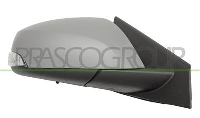 RETROVISORE DESTRO-ELETTRICO-TERMICO-CON PRIMER-CON FANALE-CHIUDIBILE-CONVESSO-BLU — ricambio carrozzeria RENAULT Laguna — Cod. RN0867323 — Apa Ricambi
