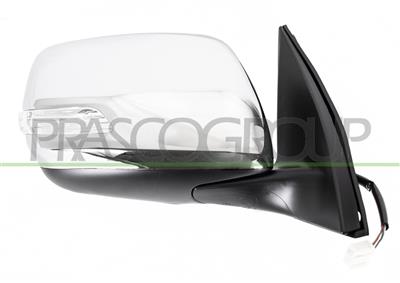 RETROVISORE DESTRO-MANUALE-NERO-CON FANALE-CONVESSO-CON CALOTTA CROMATA — ricambio carrozzeria TOYOTA Landcruiser - Prado J150 — Cod. TY8547013 — Apa Ricambi