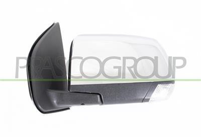RETROVISORE SINISTRO-ELETTRICO-NERO-CHIUDIBILE-CON FANALE-CONVESSO-CON CALOTTA CROMATA — ricambio carrozzeria ISUZU D-Max — Cod. IZ8267206 — Apa Ricambi
