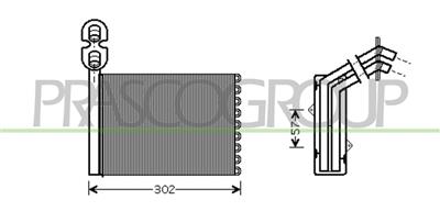 RISCALDATORE — ricambio carrozzeria FORD Galaxy — Cod. FD076H001 — Apa Ricambi