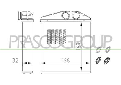 RISCALDATORE — ricambio carrozzeria OPEL/VAUXHALL Tigra — Cod. OP030H001 — Apa Ricambi