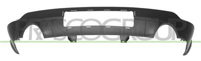 SPOILER PARAURTI POSTERIORE-NERO-GOFFRATO-CON SCARICO SINGOLO A DESTRA E A SINISTRA-CON SEDE GANCIO RIMORCHIO — ricambio carrozzeria JEEP Grand Cherokee Srt (WK2) — Cod. JE0241861 — Apa Ricambi