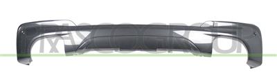 SPOILER PARAURTI POSTERIORE-NERO-LUCIDO-CON TAPPO COPRI GANCIO TRAINO-CON FORI PDC+SUPPORTI MOD. M40 — ricambio carrozzeria BMW X3 - G01 M-Tech — Cod. BM8091851 — Apa Ricambi
