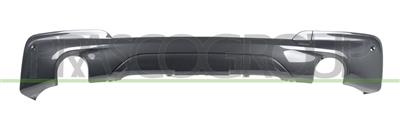 SPOILER PARAURTI POSTERIORE-NERO-LUCIDO-CON TAPPO COPRI GANCIO TRAINO-CON FORI PDC+SUPPORTI MOD. M-TECH — ricambio carrozzeria BMW X3 - G01 M-Tech — Cod. BM8091861 — Apa Ricambi